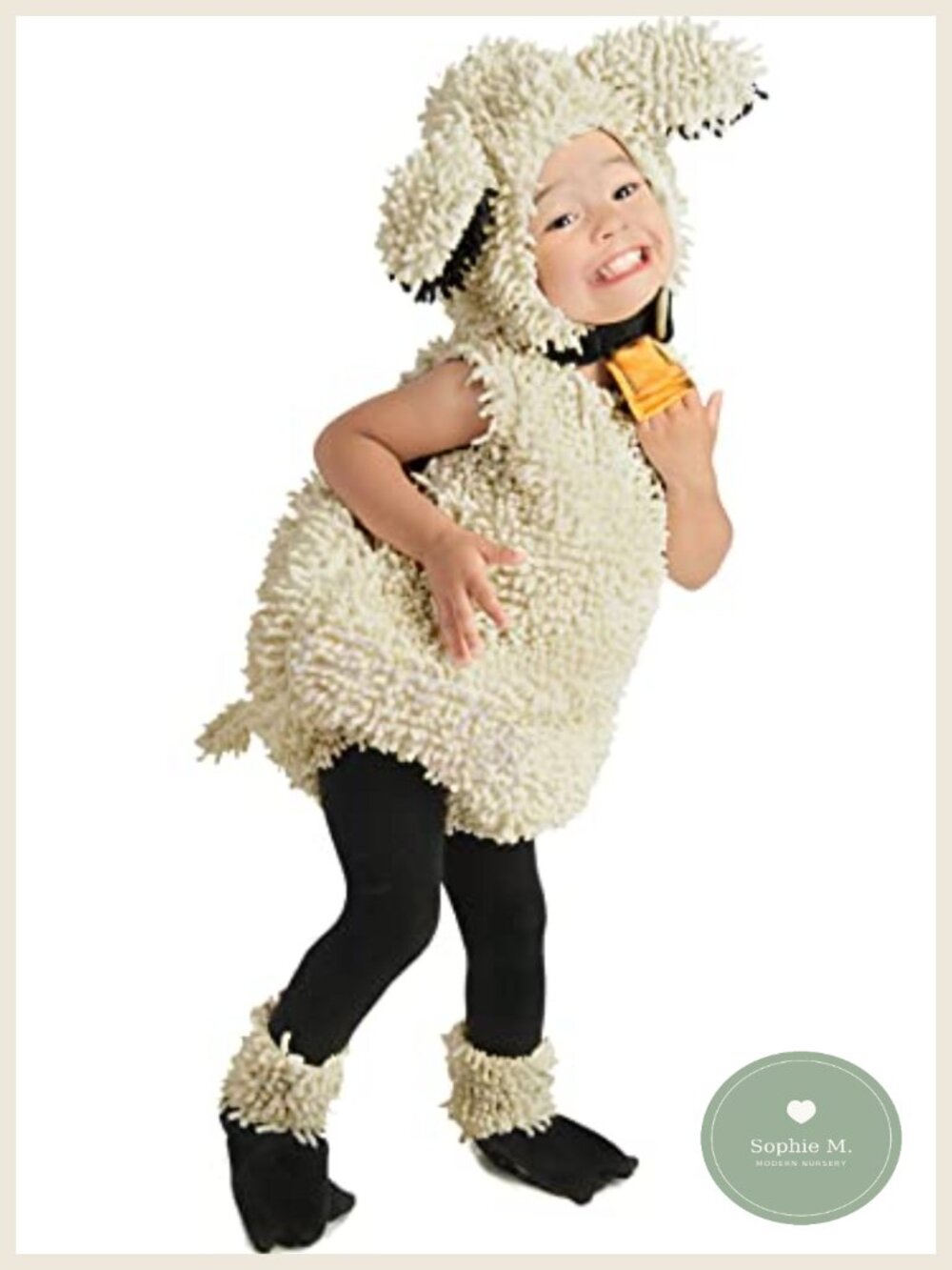 Lamb Costume Baby 18M-2T Romper Hood Shoe Covers